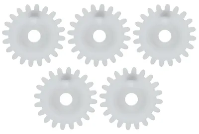 Zdjęcie produktu dla 5 sztuk białych plastikowych kół zębatych do maszyn dziewiarskich, pasujących do Silver Reed