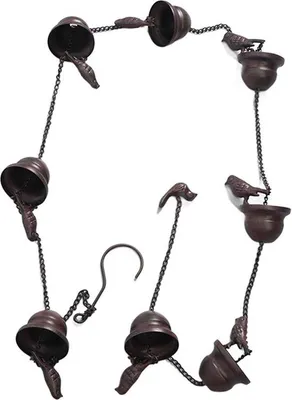 Produktbild von IJzeren Regenwateropvangketting für den Garten.