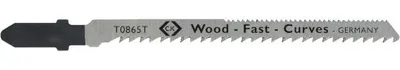 Image de Lame de scie sauteuse C.K 865T pour bois, pour courbes 5 pces