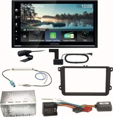 Produktbild von Kenwood DMX7722DABS Android Auto Einbauset für EOS Polo Caddy Amarok Scirocco