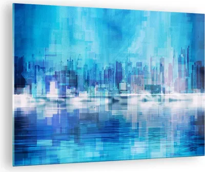 Produktbild von Bilder auf glas - Stadt Aussicht Wasser - 70x50cm - Glasbilder - Wandbilder - Kunstdruck - zum Aufhängen bereit - Wanddekoration aus Glas - Glas Bilder - Wandbild auf Glas - Einteilig - GAA70x50-3488