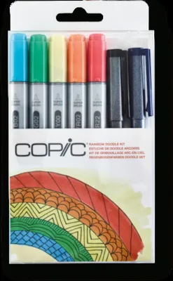 Produktbild von Copic Doodle Kit Regenbogenfarben
