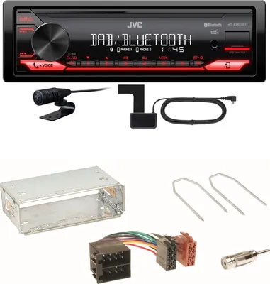 Produktbild von JVC KD-X282DBT Bluetooth DAB Einbauset für Opel Astra F G Corsa B Zafira A
