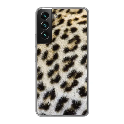 Produktbild von MuchoWow® Handyhülle Schutzhülle Hülle für Samsung Galaxy S22 Nahaufnahme Mantel Leopard Silikon Softcase Handy Hülle - Mobiltelefonhülle