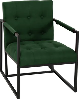Produktbild von SVITA Jones Sessel Polsterstuhl Loungesessel Einzelsessel Relaxsessel Fernsehsessel dunkelgrün