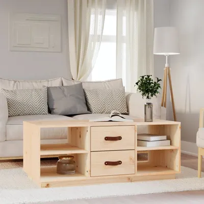 Image de Maison Exclusive - Table basse 100x50x41 cm en bois massif de pin