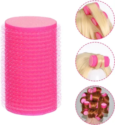 Produktbild von 8 selbsthaftende Schwamm-Lockenwickler für Frauen zum leichten Haarstyling und für schonende Locken bei trockenem und nassem Haar