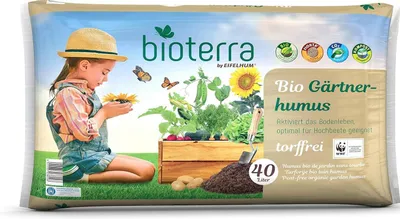 Produktbild von BIOTERRA Gärtnerhumus Torffrei 40l