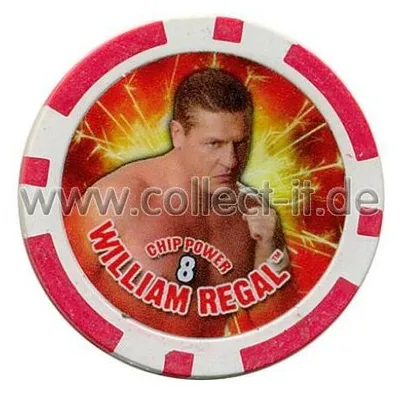 Produktbild von WWE Chip Regular - William Regal - rot - Serie 3