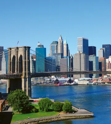 Produktbild von Fototapete - Brooklyn Bridge 1 225x250cm - Vliestapete