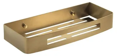 Immagine prodotto di Portaoggetti doccia rettangolare oro spazzolato | Tasso