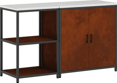 Image de Ensemble de rangement pour cuisine vidaXL HATTEM, 2 pièces, en acier inoxydable