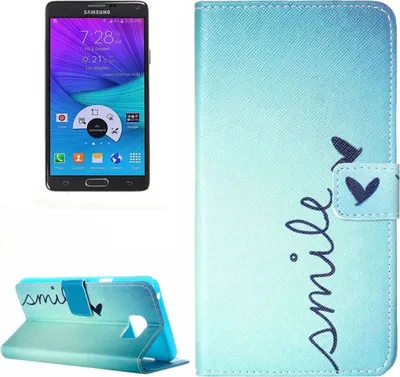 Productafbeelding van Telefoontas voor Samsung Galaxy Note 5, met het ontwerp van een lachje