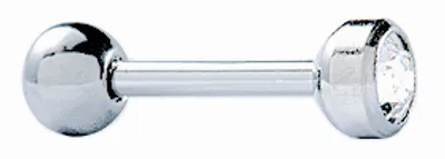 Produktbild von Erstohrstecker zum Stechen im Knorpelbereich System 75 weiß 3 mm Studex
