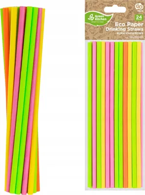 Immagine prodotto di Godan | cannucce di carta - 19,7 cm - mix di colori - ecologiche - di alta qualità e robuste
