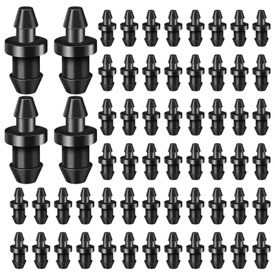 Bewässerungssprühdüsen, 60 Stück, verstellbar, für 1/4 Zoll Schlauch