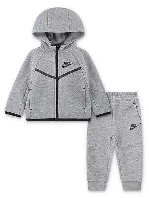 Productafbeelding van Nike Kinder Tech Fleece Trainingspak, donkergrijs, maat 5/6 jaar