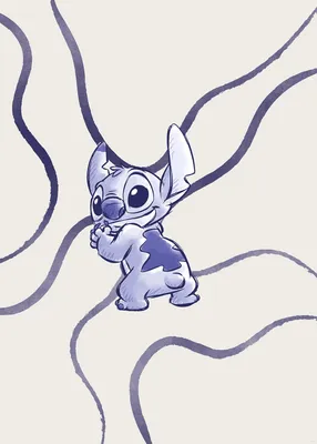 Produktbild von Komar Wandbild- Disney Lilo and Stitch Brave and Wild - Größe 50 x 70 cm
