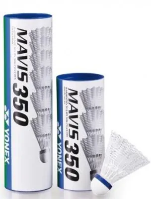 Produktbild von Yonex MAVIS 350 Badmintonbälle weiß mittel 3 Stück
