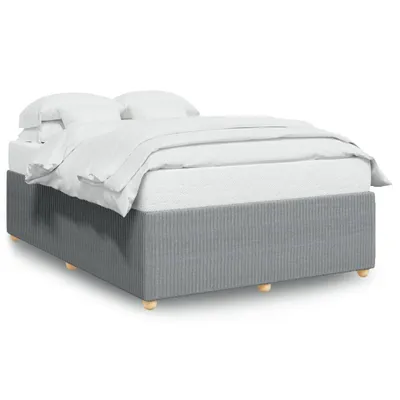 Produktbild von vidaXL Bettgestell ohne Matratze Hellgrau 140x200 cm Stoff