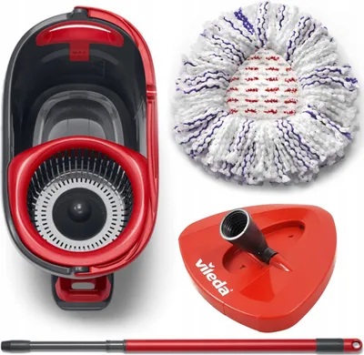 Zdjęcie produktu dla Vileda Turbo 3in1 Zestaw mop obrotowy Mikrofibra