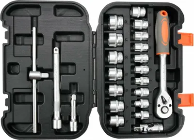 Zdjęcie produktu dla Sthor 58661, 3/8", Stal, 22 szt.