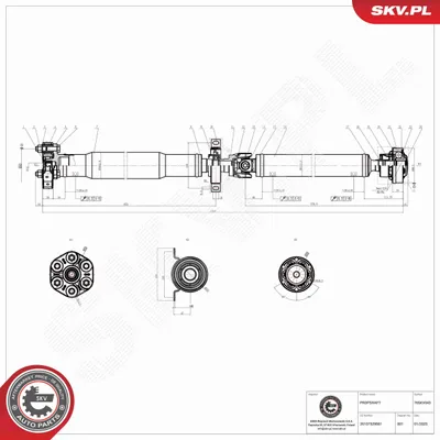 Produktbild von ESEN SKV Kardanwelle Gelenkwelle Achsantrieb für BMW X5 (E53) Hinten 76SKV043