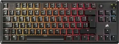 Immagine prodotto di Corsair K70 CORE TKL, cavo, USB, interruttore meccanico, QWERTY, LED RGB, nero