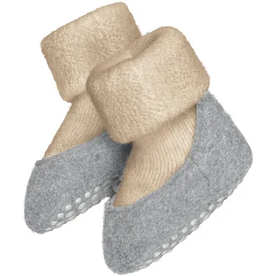 Image de FALKE Cosyshoe - Chaussons pour bébés et enfants, couleur sable chiné, pointures 19-20