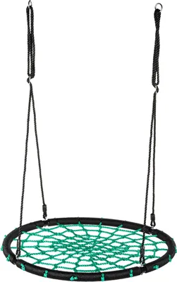Obrázek produktu pro Outtec® Nest swing XXL - do 150 kg - houpačka, dětská houpačka, síťová houpačka, závěsná houpačka, talířová houpačka - zahrada, terasa, balkon, veranda