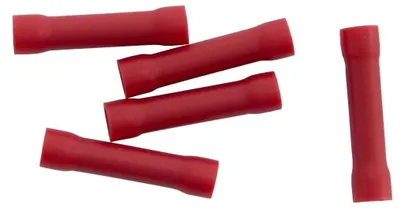 Zdjęcie produktu dla Zaciski łączeniowe, izolowane, czerwone, do przewodów o przekroju od 0,25 do 1,0 mm²