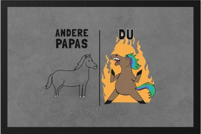 Produktbild von Andere Papas Du Beutel  bester Vater Papa Pferd Lustig Geburtstag Vatertag Sohn Tochter Geschenk