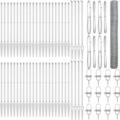 Produktbild von vidaXL Schweißdrahtzaun mit Spikes 100 x 1,4 m (B x H)