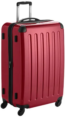 Image de Alex - Grande valise rigide pour bagages enregistrés avec extension Trolley Valise à roulettes Check-In Valise de voyage XL 75 cm, 119 L, 4 roulettes, brillant,Rouge