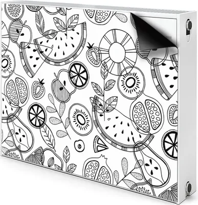 Produktbild von Magnet Heizkörper-Abdeckung Verkleidung Abdeckung Heizkörperabdeckung 90x60 cm  - Frucht