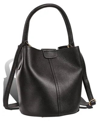 Produktbild von Toscanto Damen Umhängetasche Leder Tasche schwarz D2OTT169SS1