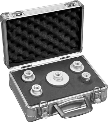 Image de Set de couronnes diamantées pour perçage à sec - 5 couronnes dans une mallette