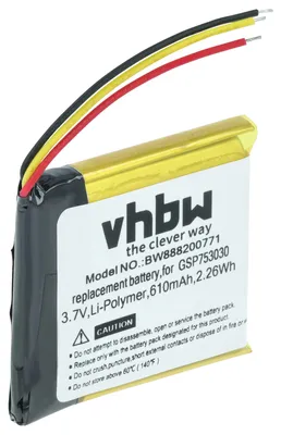 Produktbild von vhbw Akku kompatibel mit JBL Everest Elite 300, E55BT, E45BT Wireless Headset Kopfhörer (610 mAh, 3,7 V, Li-Polymer)