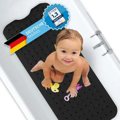 Produktbild von FLIPLINE Badewannenmatte, 100 x 40 cm - rutschfest, BPA-frei, maschinenwaschbar