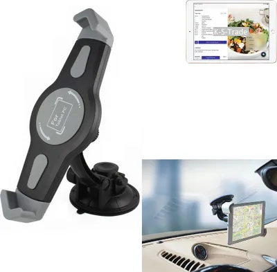 Produktbild von K-S-Trade Scheiben-Halterung für Tablets kompatibel mit Apple iPad (2020) Wi-Fi KFZ Tablet Saugnapf Auto Halterung Windschutzscheibe Holder Halter