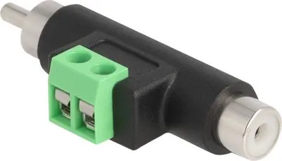 Immagine prodotto di DELOCK Cinch St und Cinch Bu > 2 Pin Terminalblock Adapter