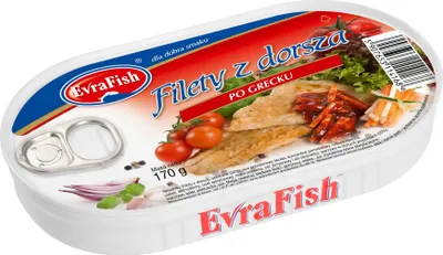 Obrázok produktu pre Sardinky Evrafish v paradajkovej omáčke 170 g