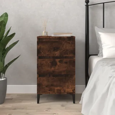 Obrázek produktu pro vidaXL Noční stolek Smoked Oak 40x35x70 cm výrobek ze dřeva