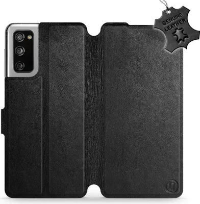 Produktbild von Echtleder Handyhülle für Galaxy S20 FE, Mobiwear Leather, Schwarz