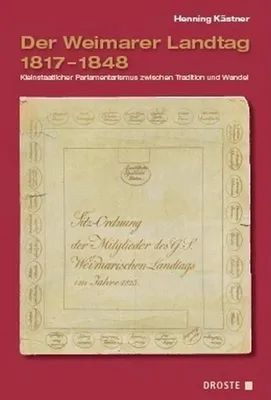 Produktbild von Der Weimarer Landtag 1817-1848