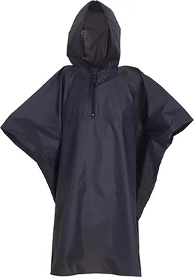 Produktbild von YOKO HVS470 | Damen Promo Poncho - Farbe: Navy - Größe: Kids