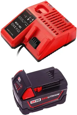18V 5.0Ah Akku mit Ladegerät für Milwaukee M18