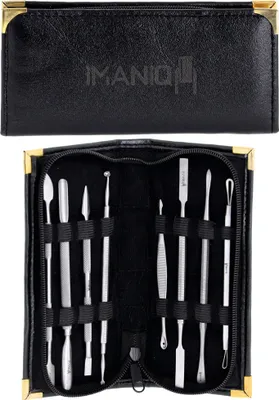 Produktbild von Kosmetikset für Maniküre und Pediküre mit Nagelhautmesser Nagelhautschieber und Pusher für das SPA-Studio