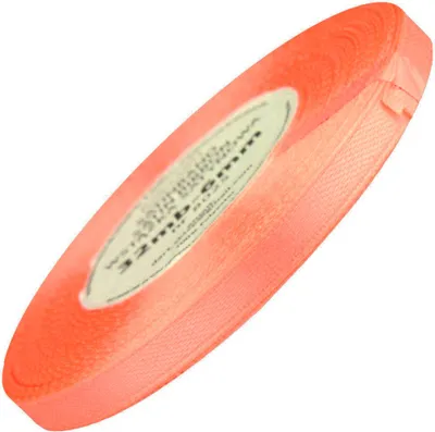 Produktbild von Satinband 6 mm - lachs - 32 lfm