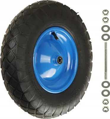 Produktbild von Rad 12Mm FEINZ Für Schubkarre 4.00-8 4Pr Super Stark Inklusive Achse Fi Langlebig Und Robust